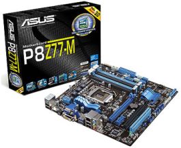 P8Z77-M - Placa-Mãe Asus P8Z77-M Core i7/i5/i3 DDR3 1155 Aud/LAN